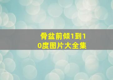 骨盆前倾1到10度图片大全集