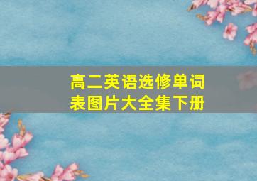 高二英语选修单词表图片大全集下册