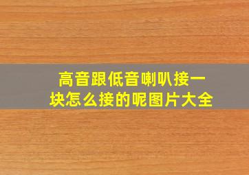 高音跟低音喇叭接一块怎么接的呢图片大全