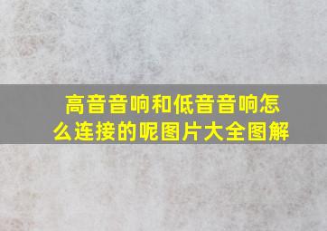 高音音响和低音音响怎么连接的呢图片大全图解