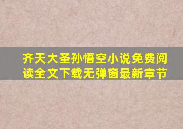 齐天大圣孙悟空小说免费阅读全文下载无弹窗最新章节