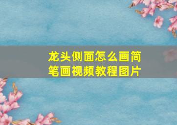 龙头侧面怎么画简笔画视频教程图片