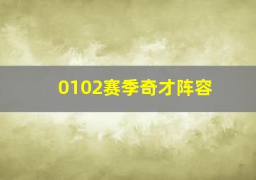 0102赛季奇才阵容