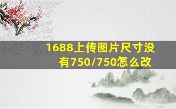 1688上传图片尺寸没有750/750怎么改