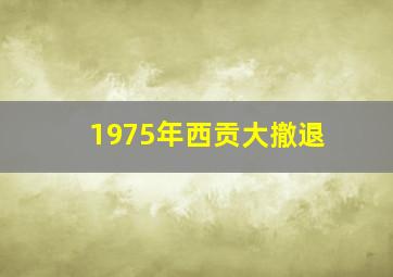 1975年西贡大撤退