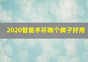 2020智能手环哪个牌子好用