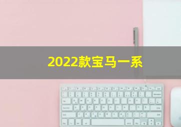 2022款宝马一系