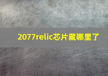 2077relic芯片藏哪里了