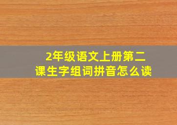 2年级语文上册第二课生字组词拼音怎么读