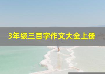 3年级三百字作文大全上册