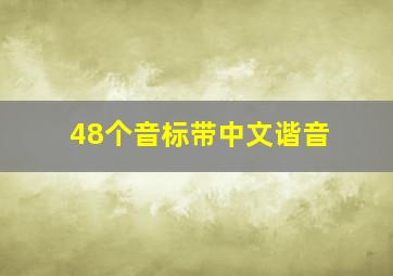 48个音标带中文谐音