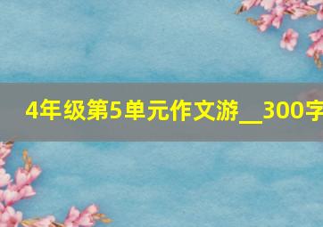 4年级第5单元作文游__300字