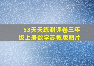 53天天练测评卷三年级上册数学苏教版图片