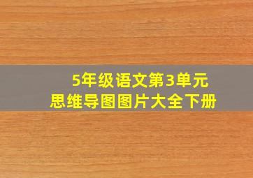 5年级语文第3单元思维导图图片大全下册