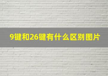 9键和26键有什么区别图片