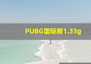 PUBG国际服1.33g