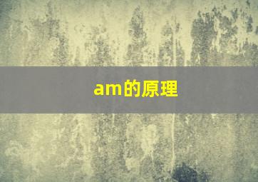 am的原理