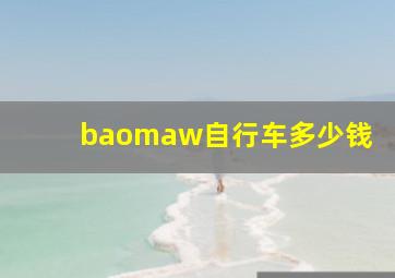 baomaw自行车多少钱