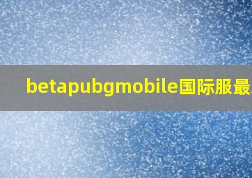 betapubgmobile国际服最新版