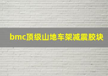 bmc顶级山地车架减震胶块