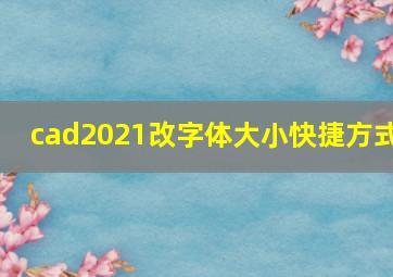 cad2021改字体大小快捷方式