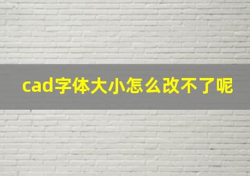 cad字体大小怎么改不了呢