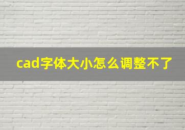 cad字体大小怎么调整不了