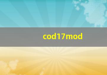 cod17mod