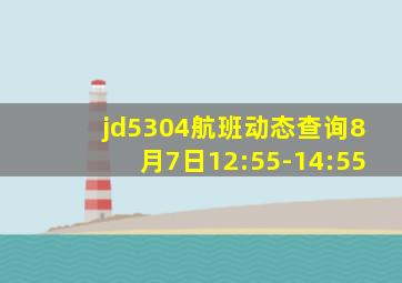 jd5304航班动态查询8月7日12:55-14:55