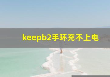 keepb2手环充不上电