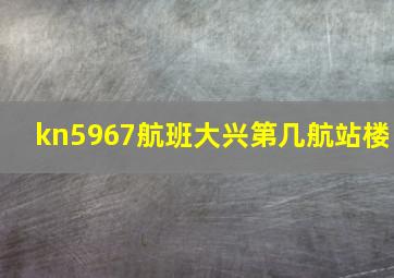 kn5967航班大兴第几航站楼