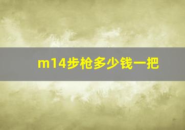 m14步枪多少钱一把