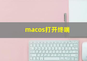 macos打开终端