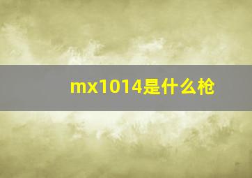 mx1014是什么枪