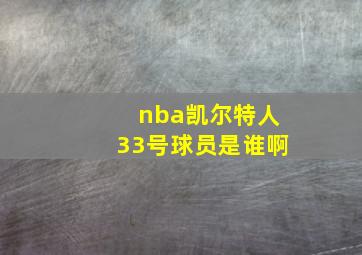 nba凯尔特人33号球员是谁啊