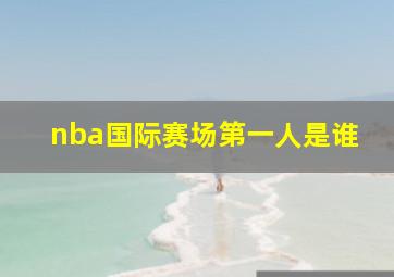 nba国际赛场第一人是谁