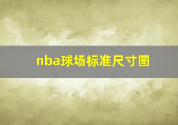 nba球场标准尺寸图