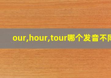 our,hour,tour哪个发音不同