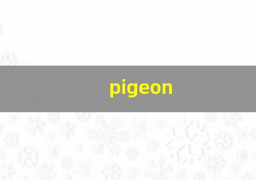 pigeon