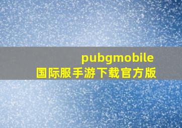 pubgmobile国际服手游下载官方版