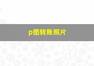 p图转账照片