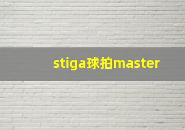 stiga球拍master