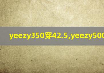 yeezy350穿42.5,yeezy500穿多大