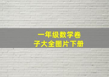 一年级数学卷子大全图片下册