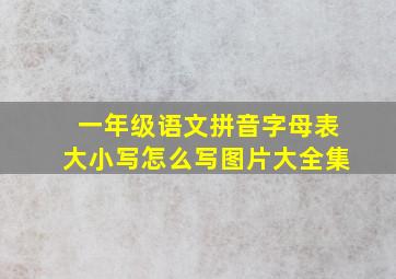 一年级语文拼音字母表大小写怎么写图片大全集