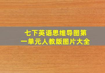 七下英语思维导图第一单元人教版图片大全