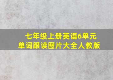 七年级上册英语6单元单词跟读图片大全人教版