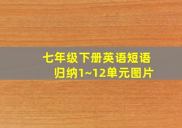 七年级下册英语短语归纳1~12单元图片