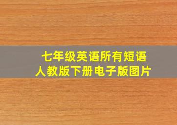 七年级英语所有短语人教版下册电子版图片