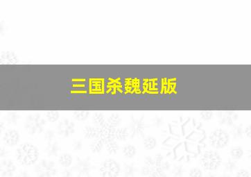 三国杀魏延版